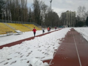 Corsa in pista con la neve (La Fenice Asd)