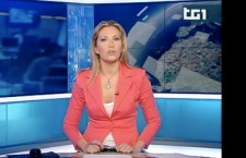 L'esordio di Marina Nalesso alla conduzione del TG1, Foto da trasmissione RAI