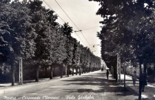 Viale Garibaldi inizio da Mestre (cartolina)