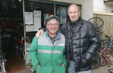 Dino Panzanato con il suo grande amico Silvano Pavan, presidente S.C. Favaro Veneto (Ph. Marco Parente)