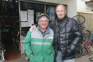 Dino Panzanato con il suo grande amico Silvano Pavan, presidente S.C. Favaro Veneto (Ph. Marco Parente)