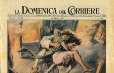 1955: l’incendio dell’autorimessa Brusutti dalla matita di Walter Molino